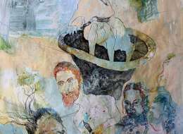 Svetionik Art Nina Schreiber ShN Untitled 3 Acrylic, Ink, Mixed Media, Paper
